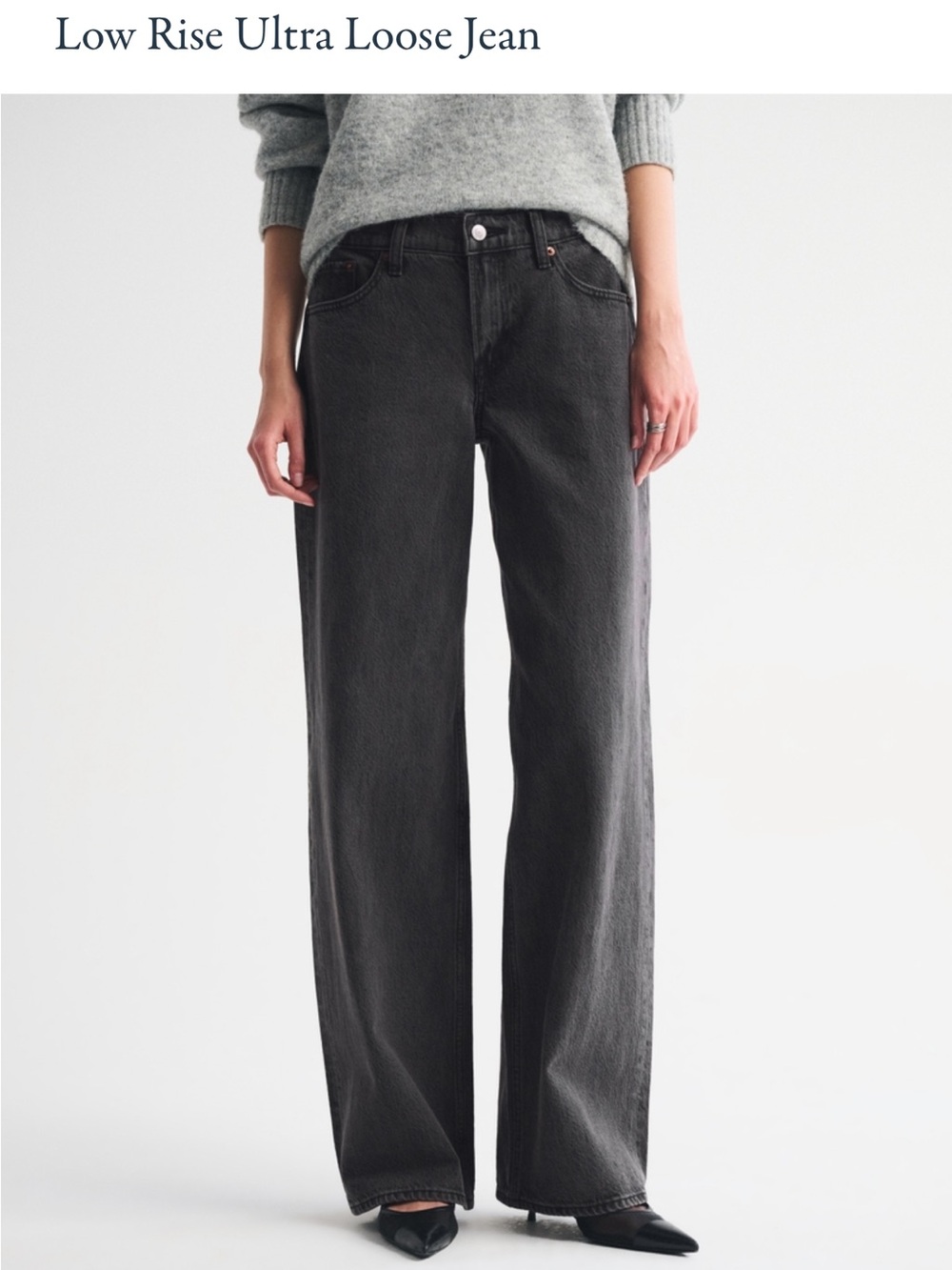 Abercrombie & Fitch Curve Love Ultra Loose Low Rise Jeans